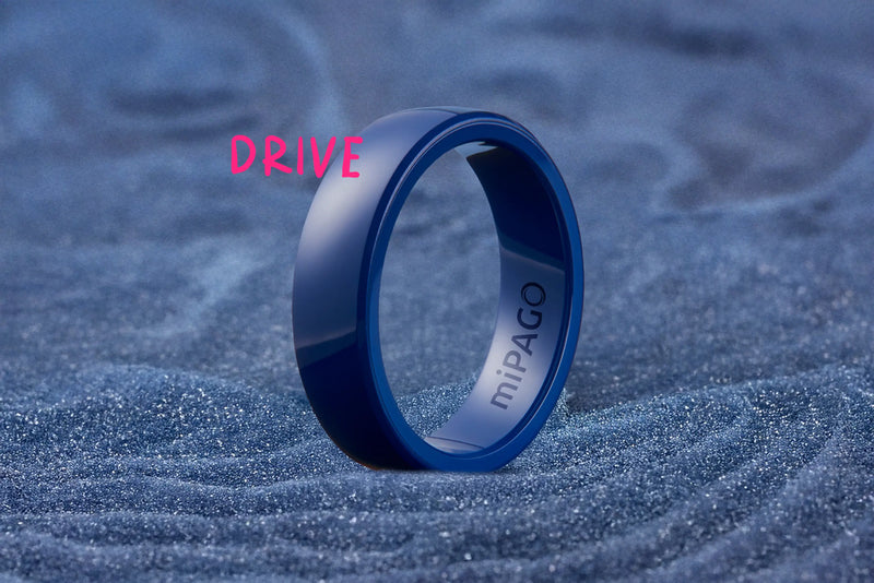 PAGO Ring Blue Drive Shiny