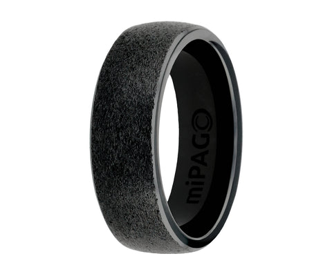 PAGO Ring Black Rough