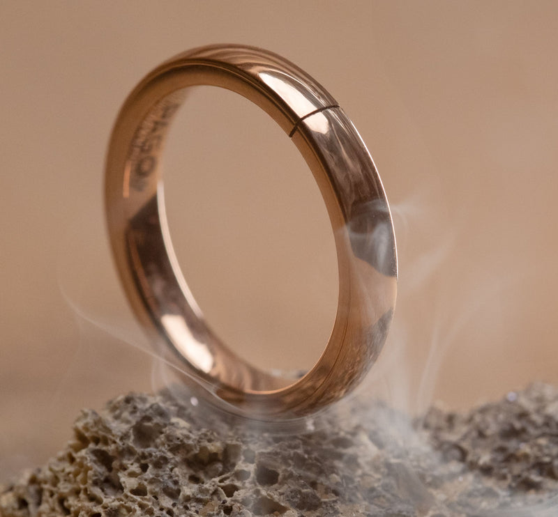 PAGO Ring Ultraslim Pinkstone Shiny