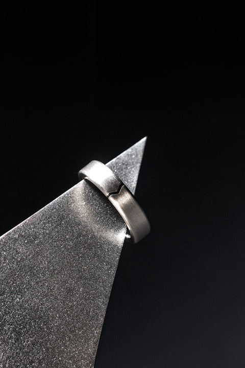 PAGO Ring Silver Rough