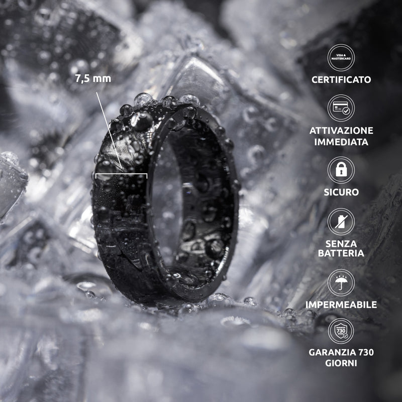 PAGO Ring Black Shiny