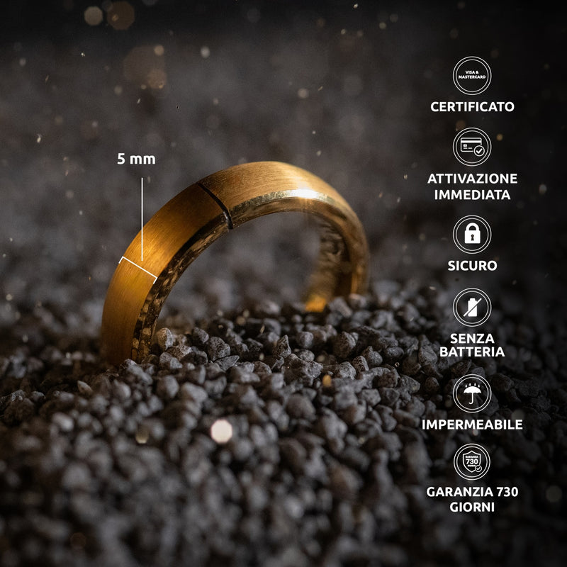 PAGO Ring Slim Orolite Rough