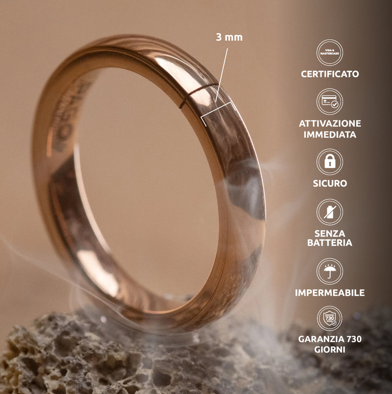 PAGO Ring Ultraslim Pinkstone Shiny