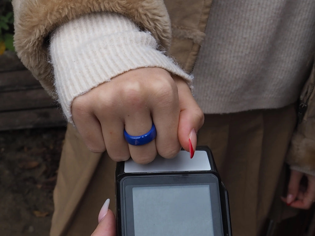 PAGO Ring Blue Drive Shiny
