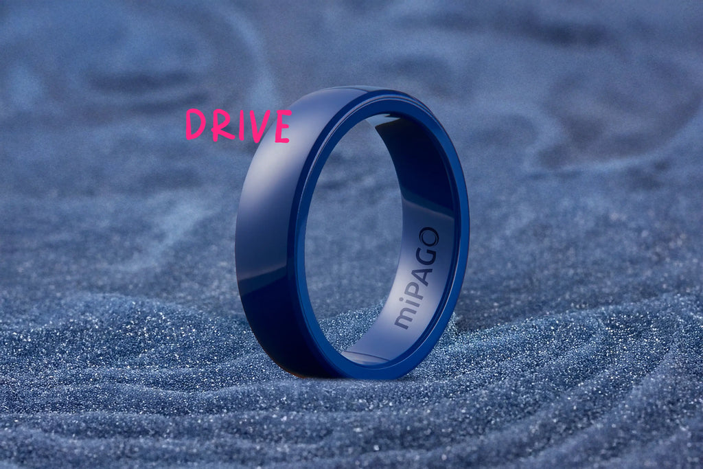 PAGO Ring Blue Drive Shiny