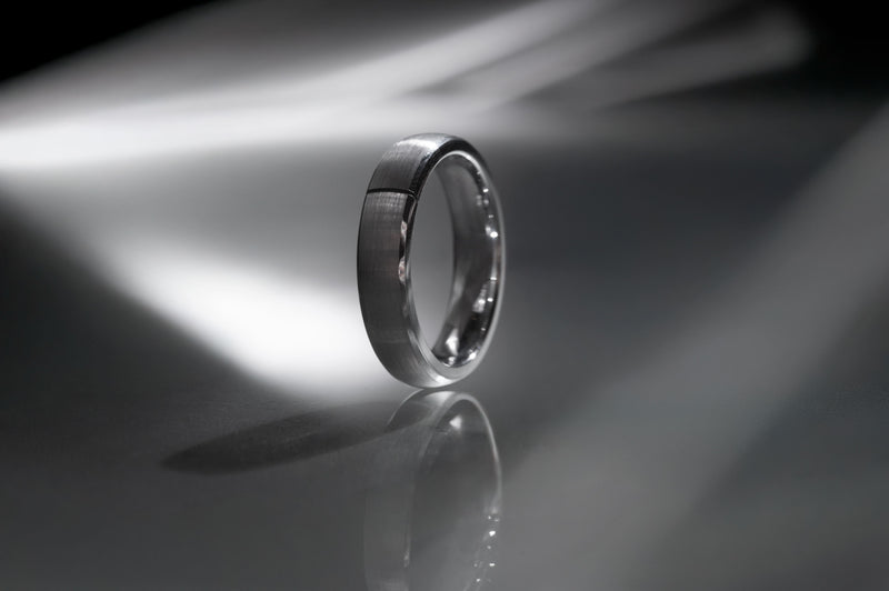 PAGO Ring Slim Argenteo Rough
