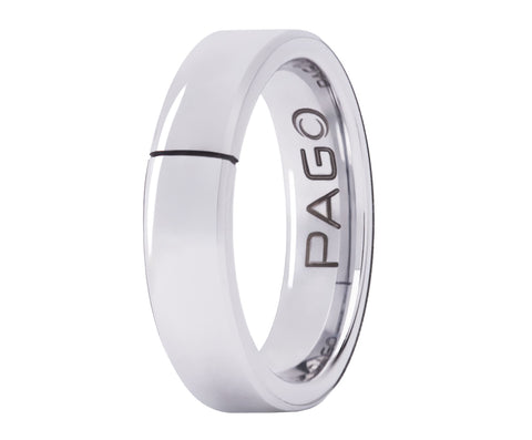 PAGO Ring Slim Argenteo Shiny