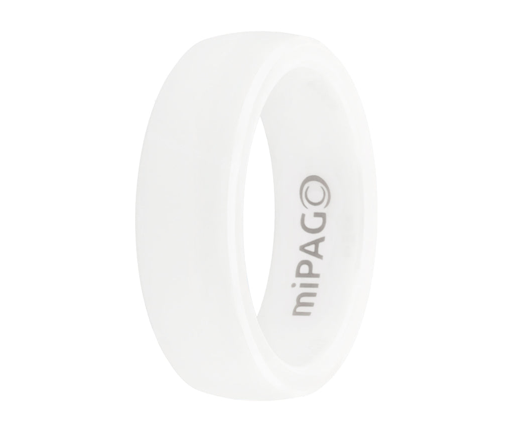 PAGO Ring White Shiny
