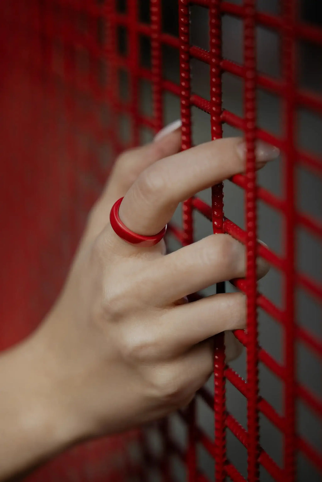 PAGO Ring Red Shiny