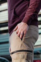 PAGO Ring Slim Argenteo Rough