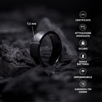 PAGO Ring Black Rough
