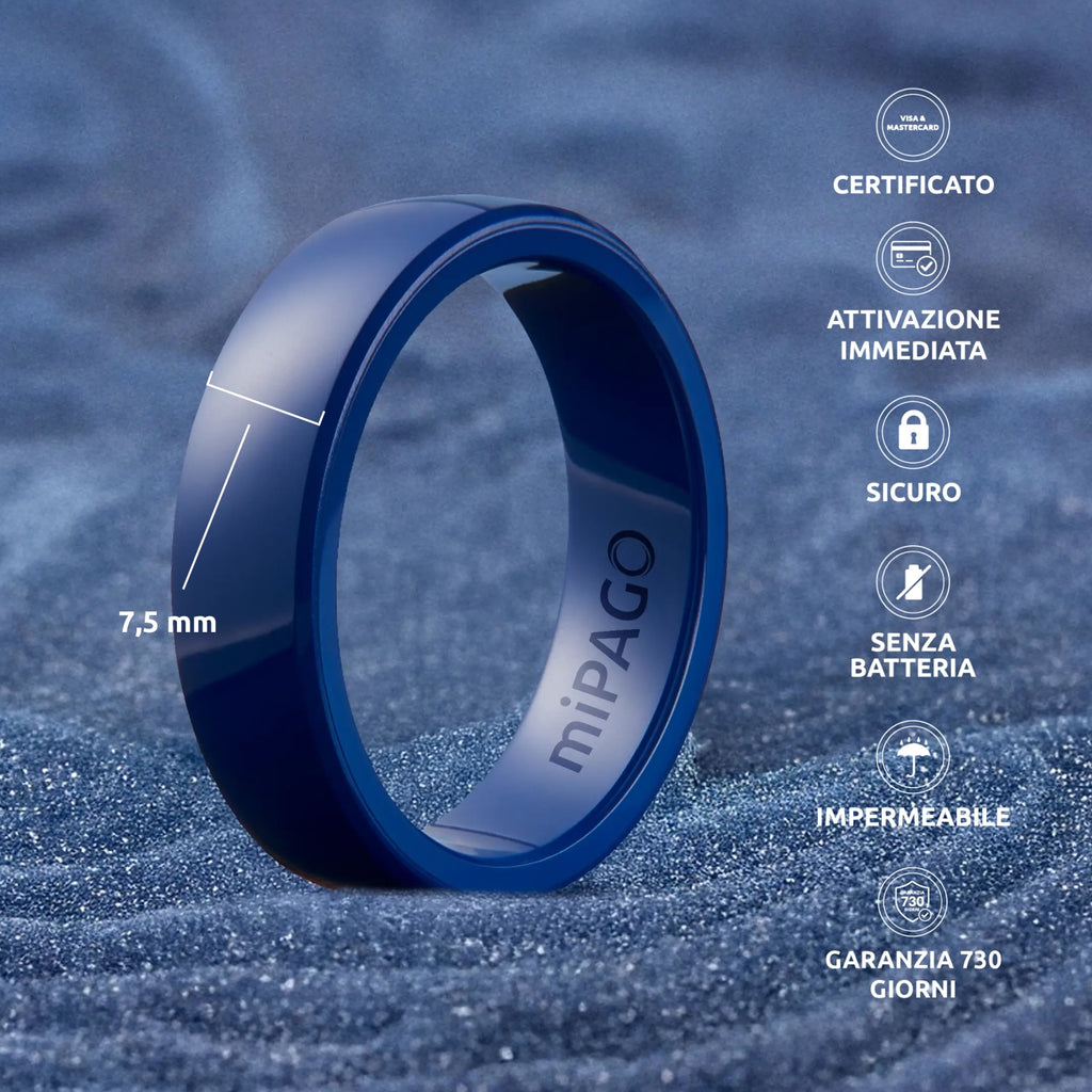 PAGO Ring Blue Shiny