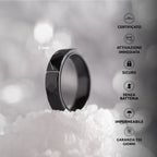 PAGO Ring Slim Black Diamond