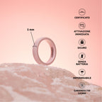 PAGO Ring Slim Pink Shiny