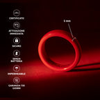 PAGO Ring Slim Red Shiny