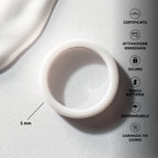 PAGO Ring Slim White Shiny