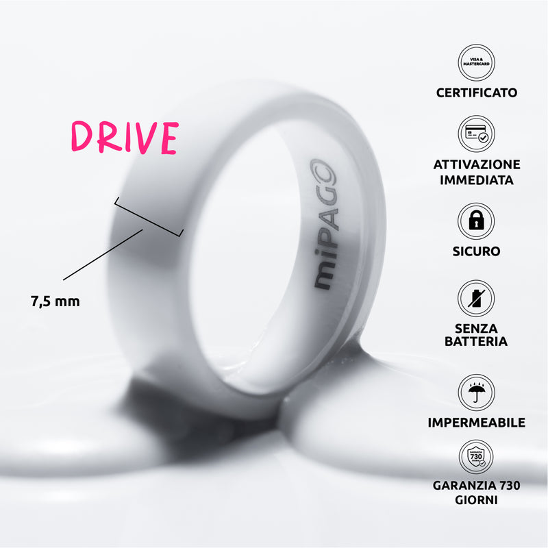 PAGO Ring Drive White Shiny